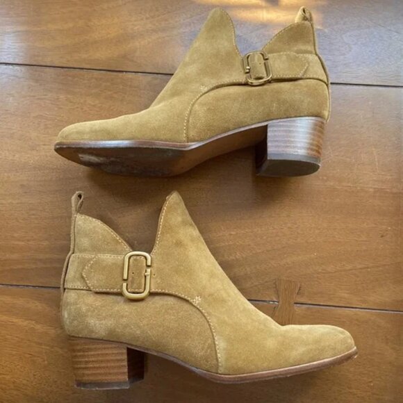 Marc Jacobs Ginger Interlock Suede Booties Short Boots - Picture 1 of 9